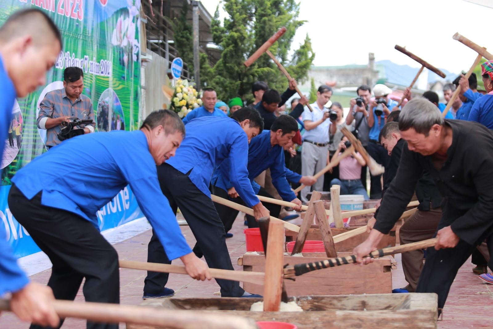 Công tác chuẩn bị cho Lễ hội Háu Đoong phường Quyết Thắng (Thành phố Lai Châu)  năm 2024