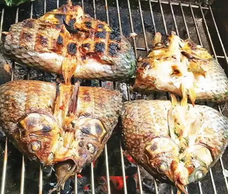 Cá suối nướng (Pa Pỉnh Tộp)