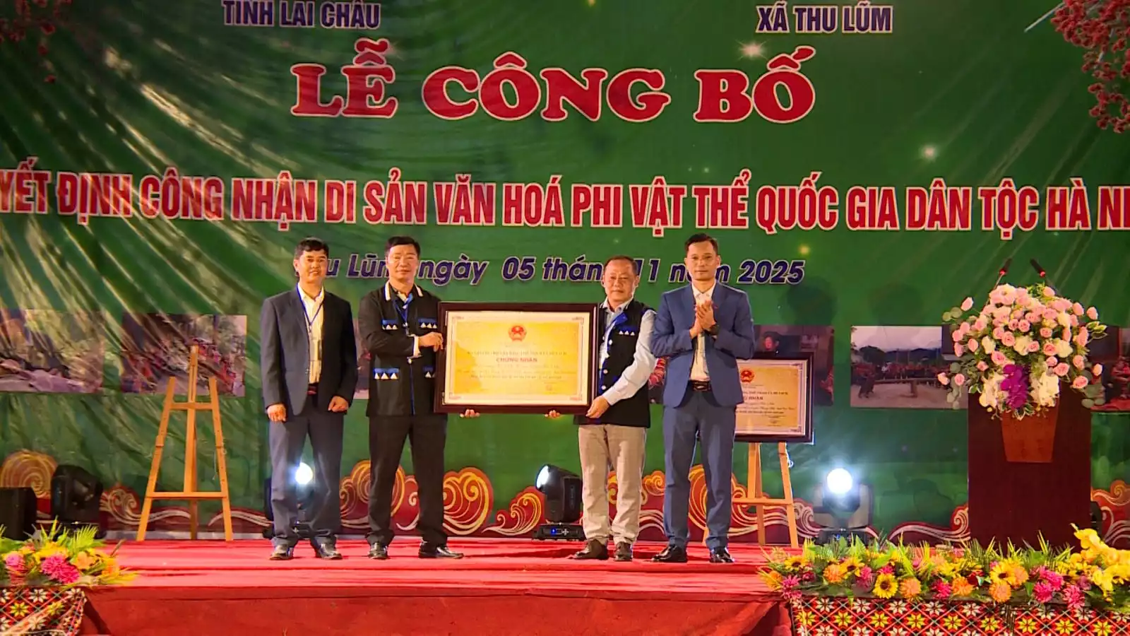 Lễ công bố Quyết định công nhận Di sản văn hóa phi vật thể quốc gia dân tộc Hà Nhì