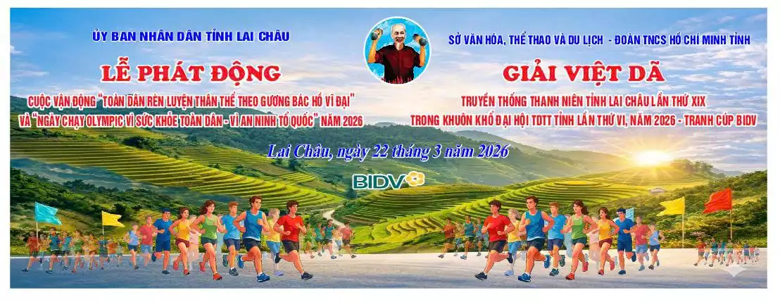 Lai Châu sẵn sàng cho Ngày chạy Olympic vì sức khỏe toàn dân năm 2026