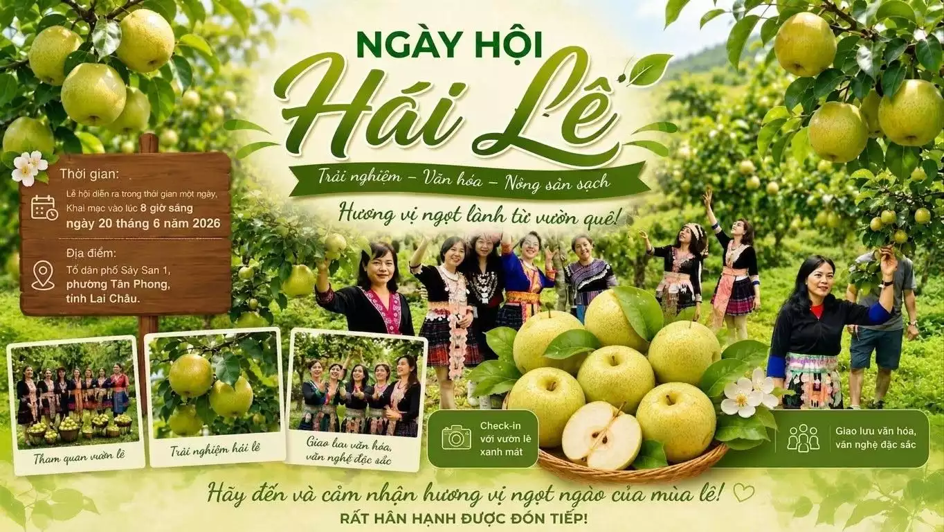 Tân Phong tổ chức Ngày hội Hái Lê lần thứ nhất năm 2026 – Quảng bá nông sản gắn với phát triển du lịch trải nghiệm