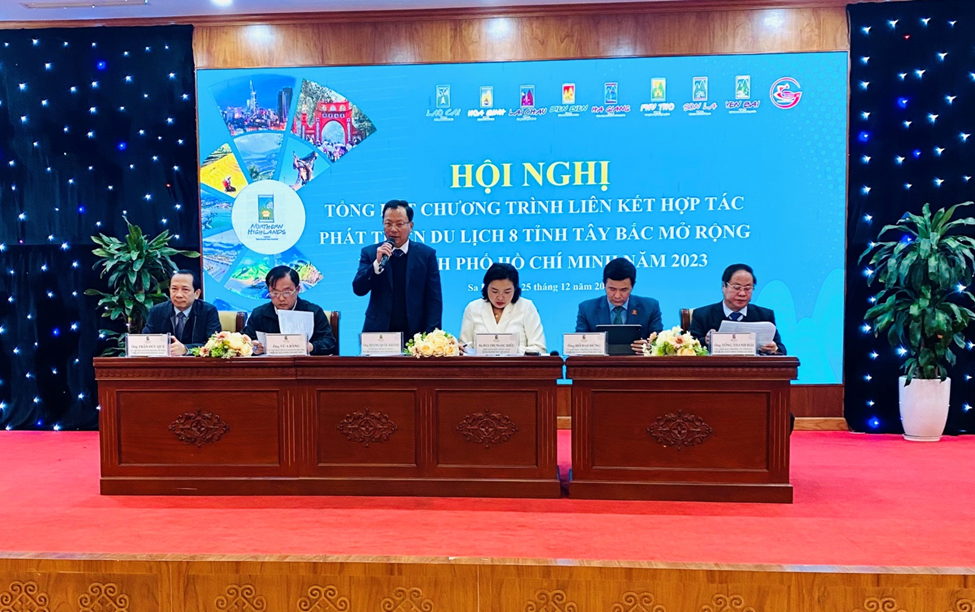 Lai Châu tham dự Hội nghị tổng kết chương trình liên kết hợp tác phát triển du lịch 8 tỉnh Tây Bắc mở rộng và Thành phố Hồ Chí Minh năm 2023
